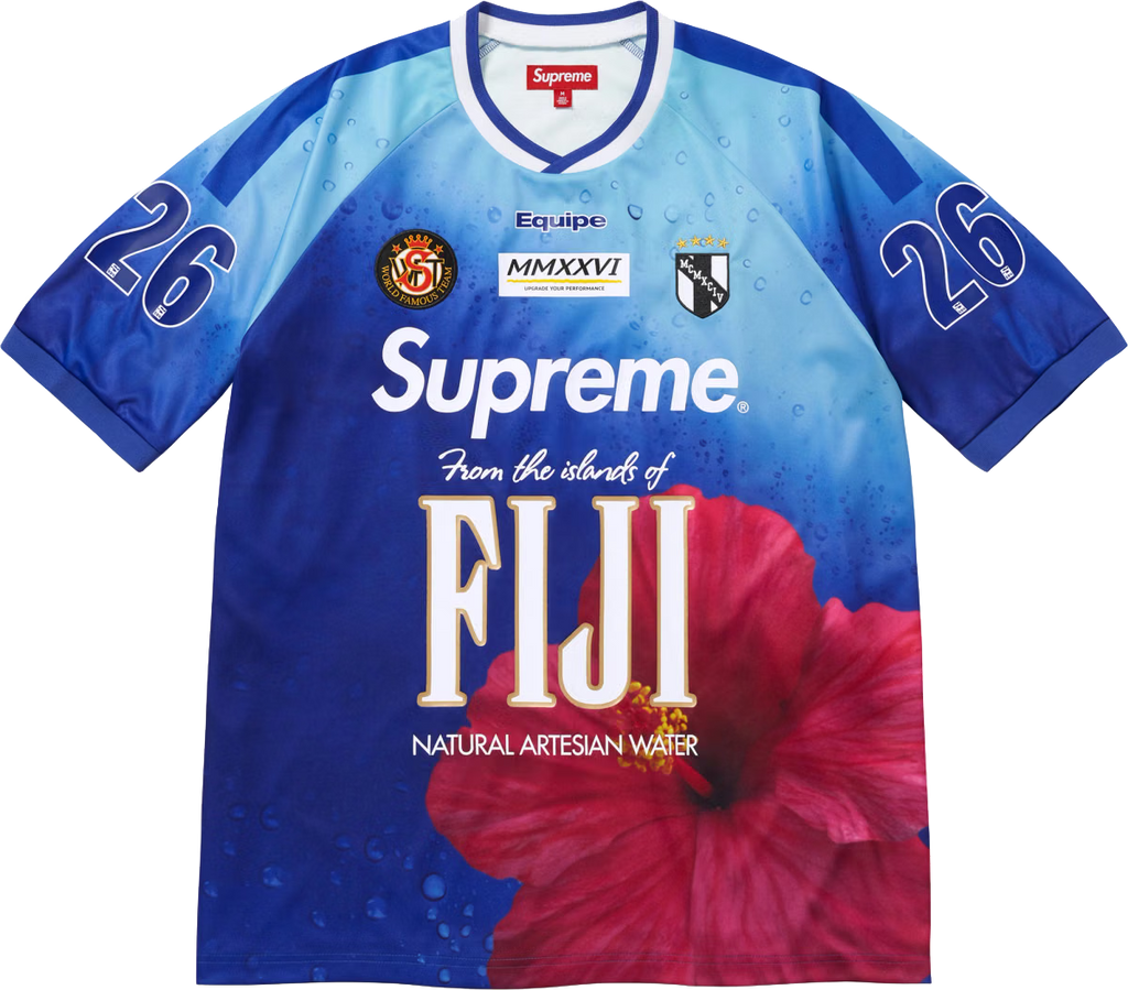 Supreme®/FIJI® Soccer Jersey SS26 – Multicolor – XL – Brand New