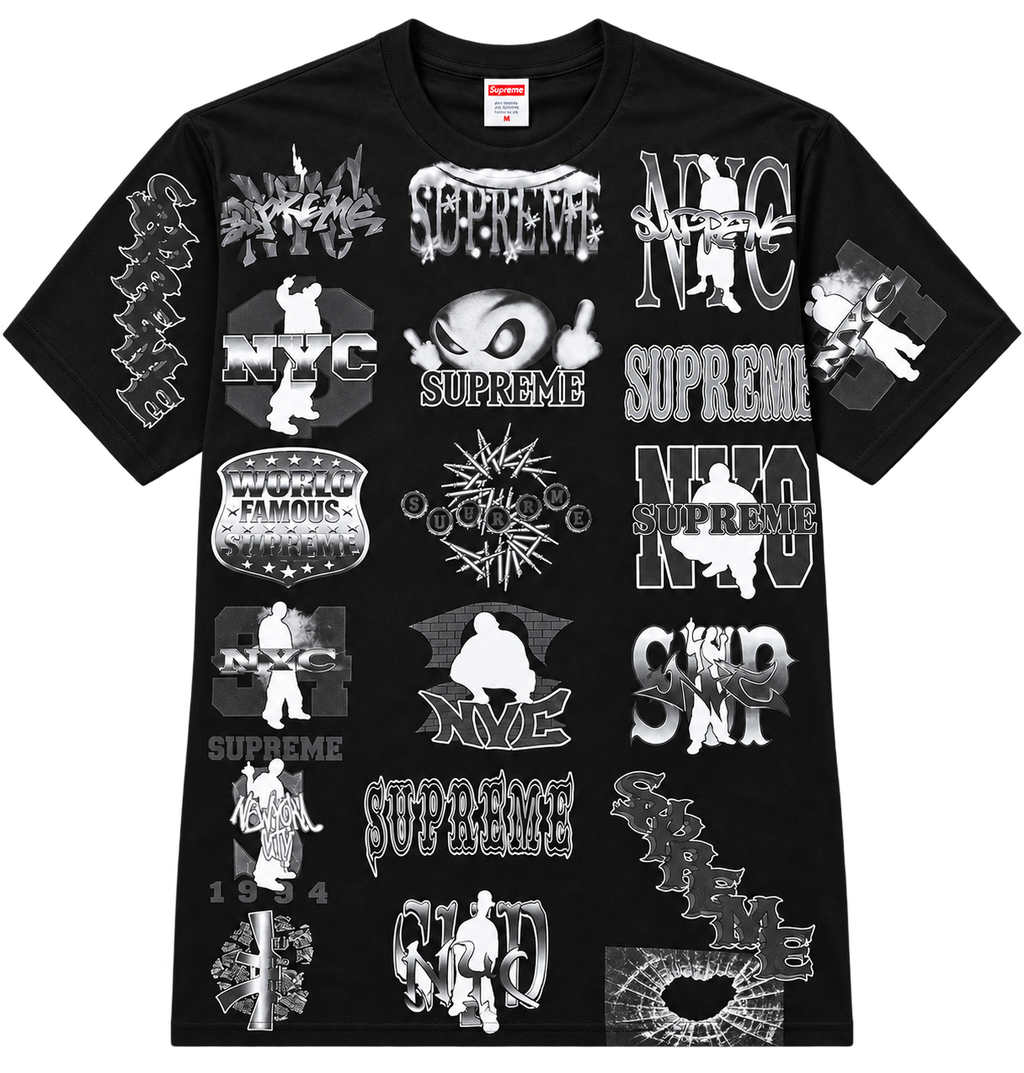 Supreme Flash Tee – Black – XL - SEALED - SS26