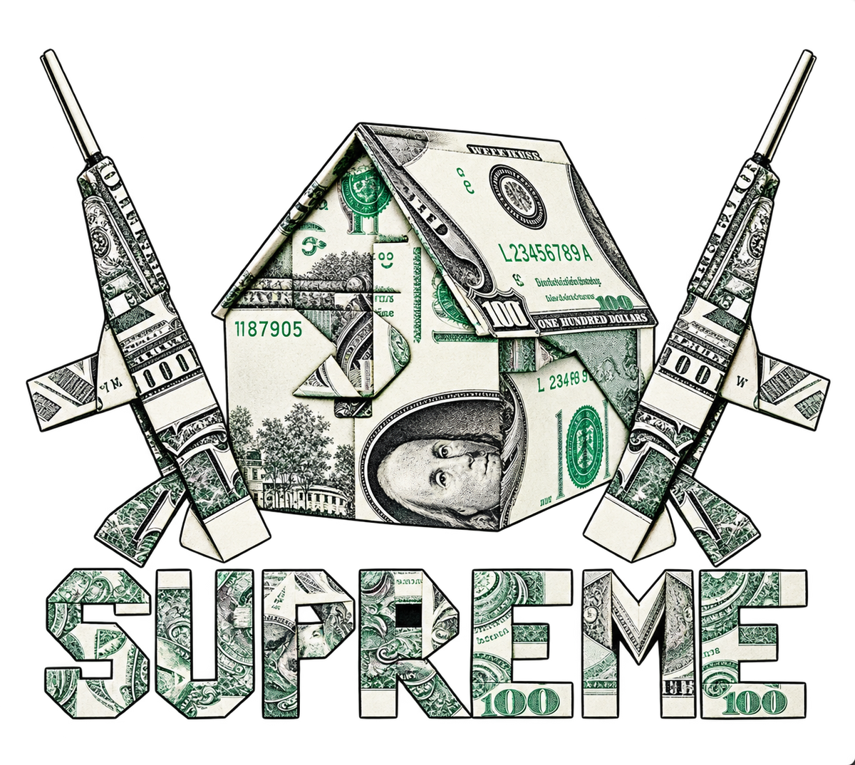Supreme Origami Tee – Black – SS26 - XL - Sealed